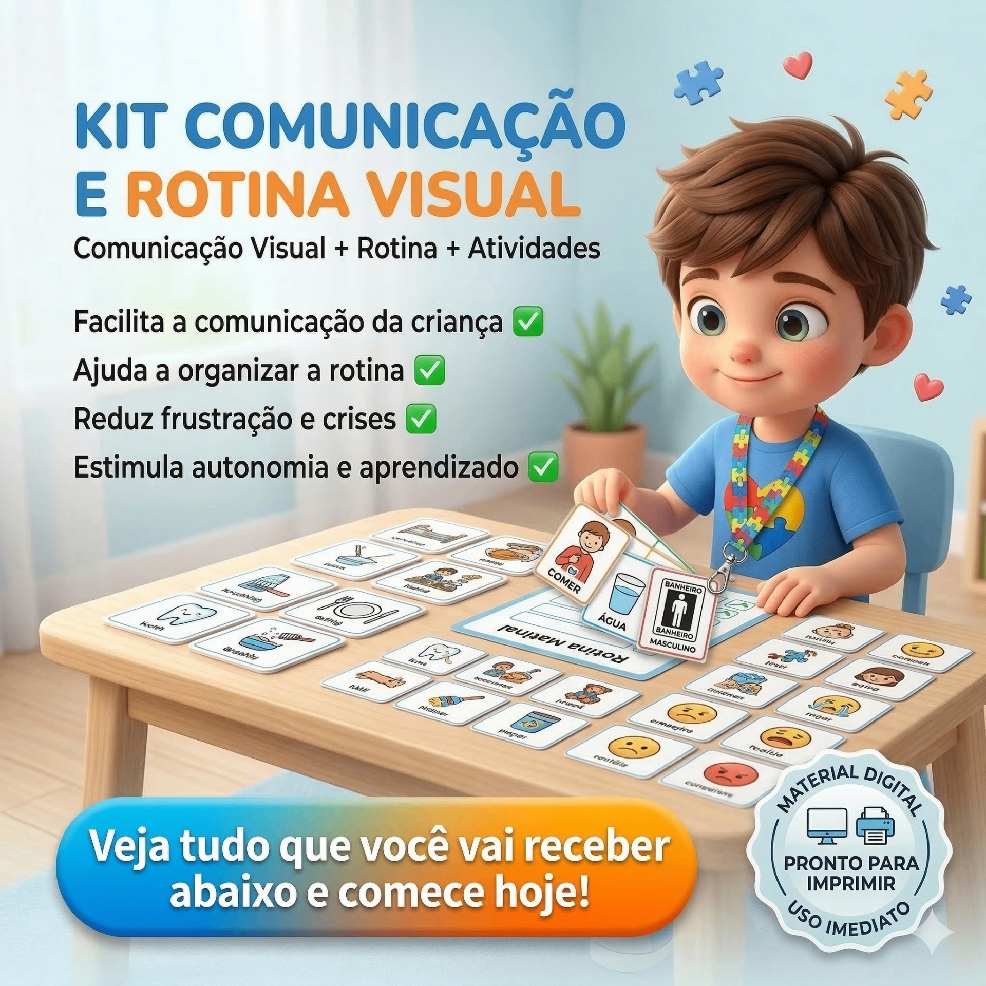 Kit Comunicação e Rotina Visual — imagem do produto