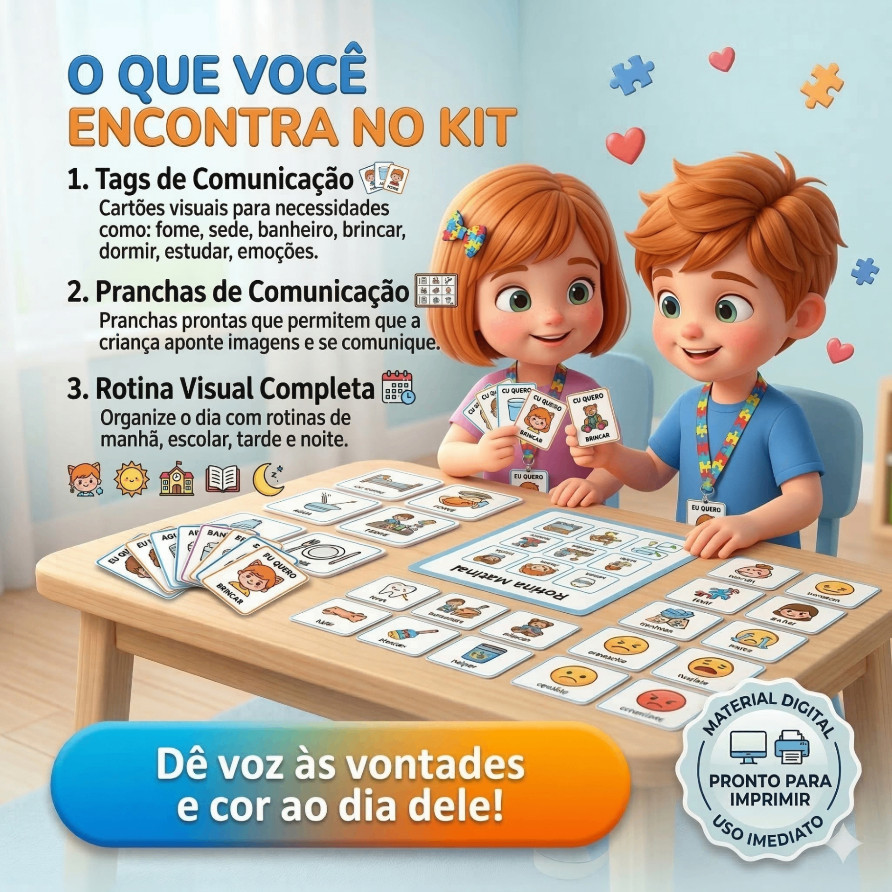 Conteúdo do Kit Comunicação Visual